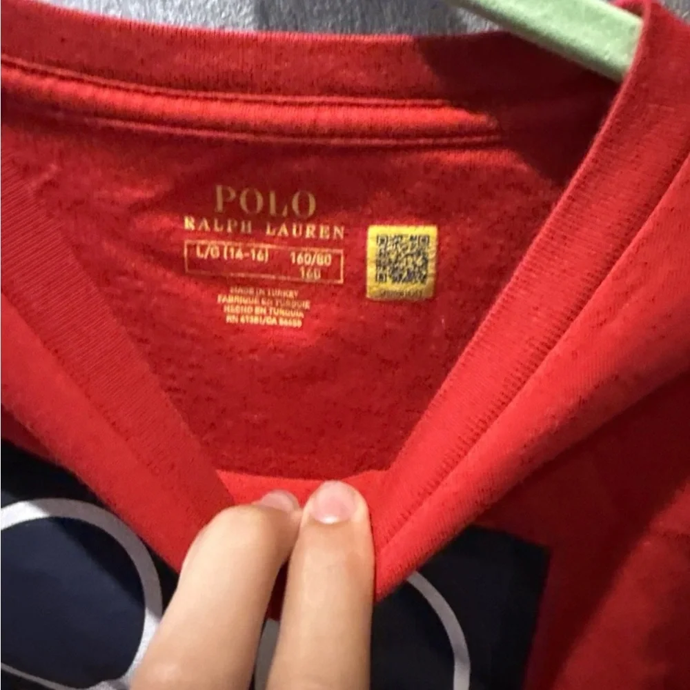 Polo by Ralph Lauren Red Long-Sleeve Graphic Tee